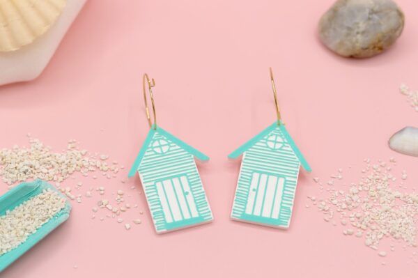 Pendientes Casita en la playa