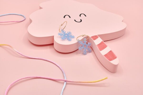 Pendientes Copos de nieve