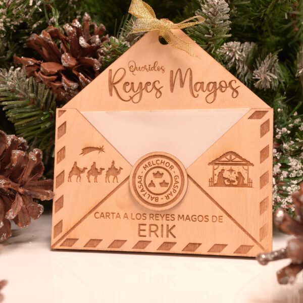 Adorno de Navidad personalizado – Cartita para los Reyes Magos