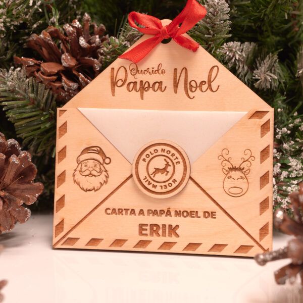 Adorno de Navidad personalizado – Cartita para Papá Noel